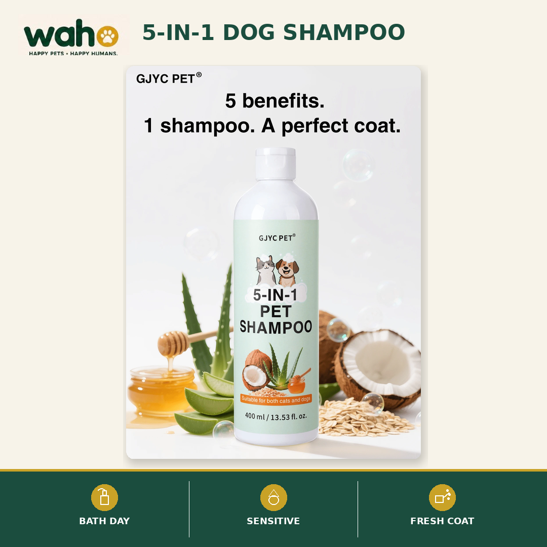 WAHO™ 5-in-1 Dog Shampoo
