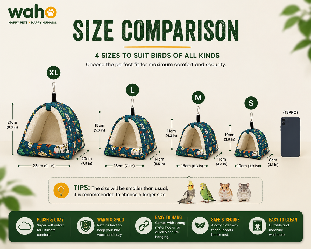 WAHO™ Cozy Hanging Bird Hammock