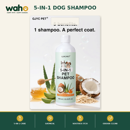 WAHO™ 5-in-1 Dog Shampoo