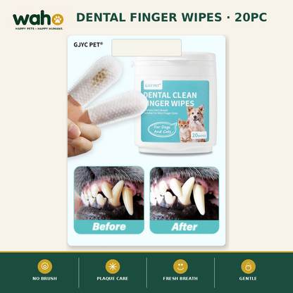 WAHO™ Dental Finger Wipes (20pc)