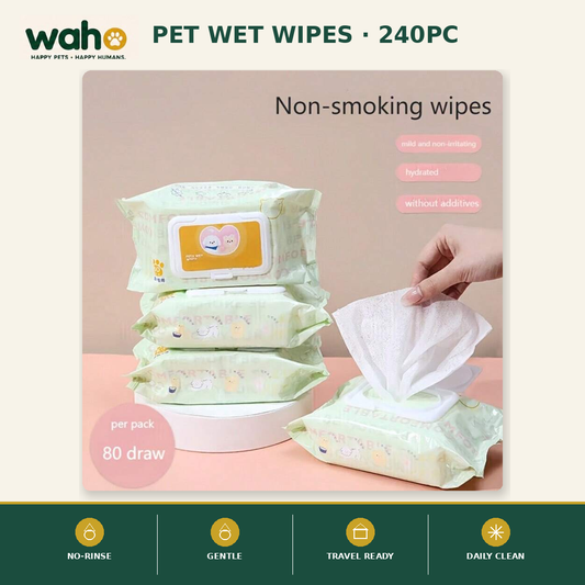 WAHO™ Pet Wet Wipes (240pc)