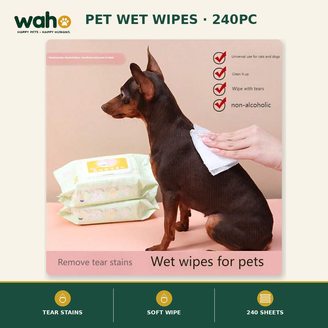 WAHO™ Pet Wet Wipes (240pc)