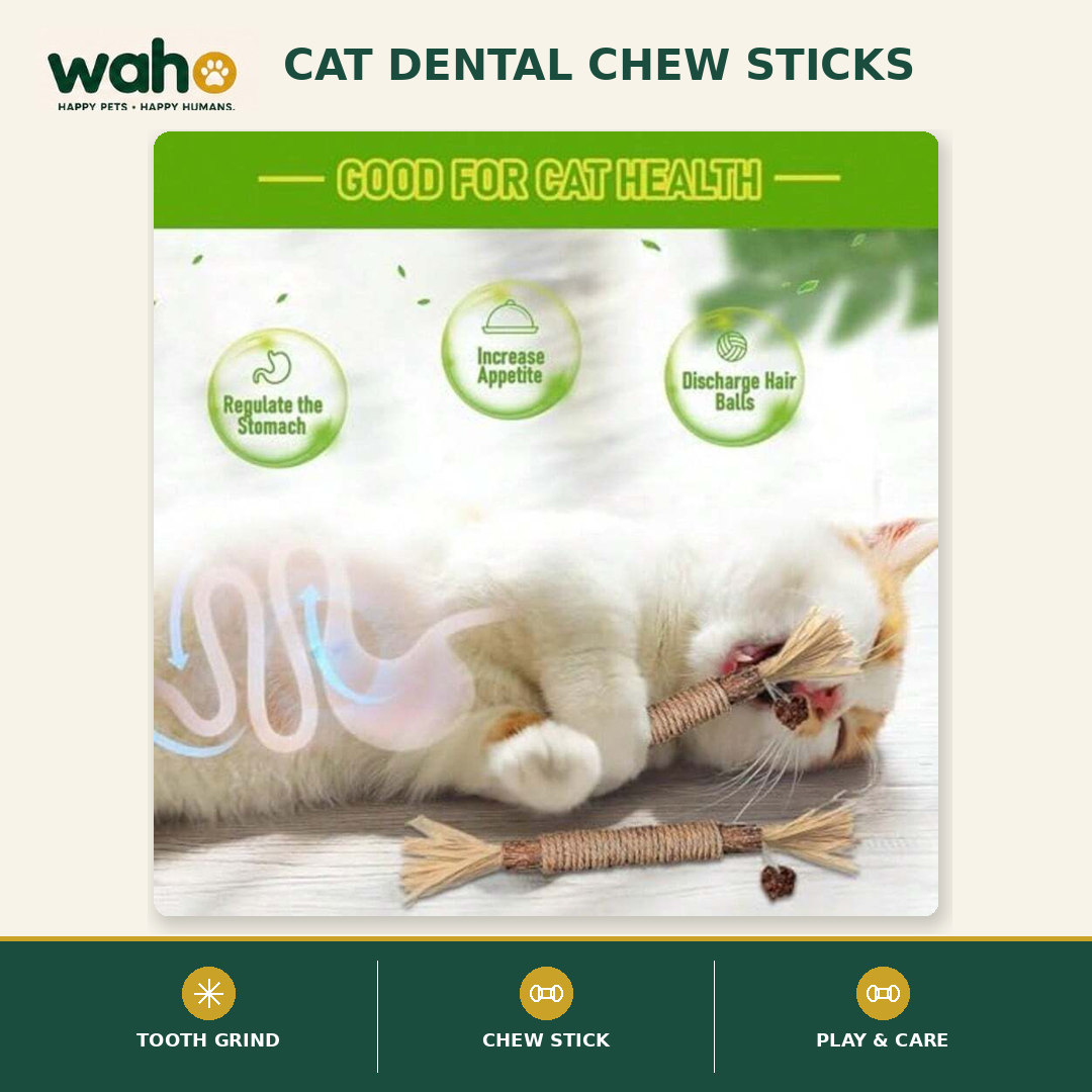 WAHO™ Cat Dental Chew Sticks