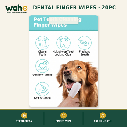 WAHO™ Dental Finger Wipes (20pc)