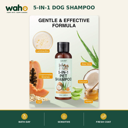 WAHO™ 5-in-1 Dog Shampoo