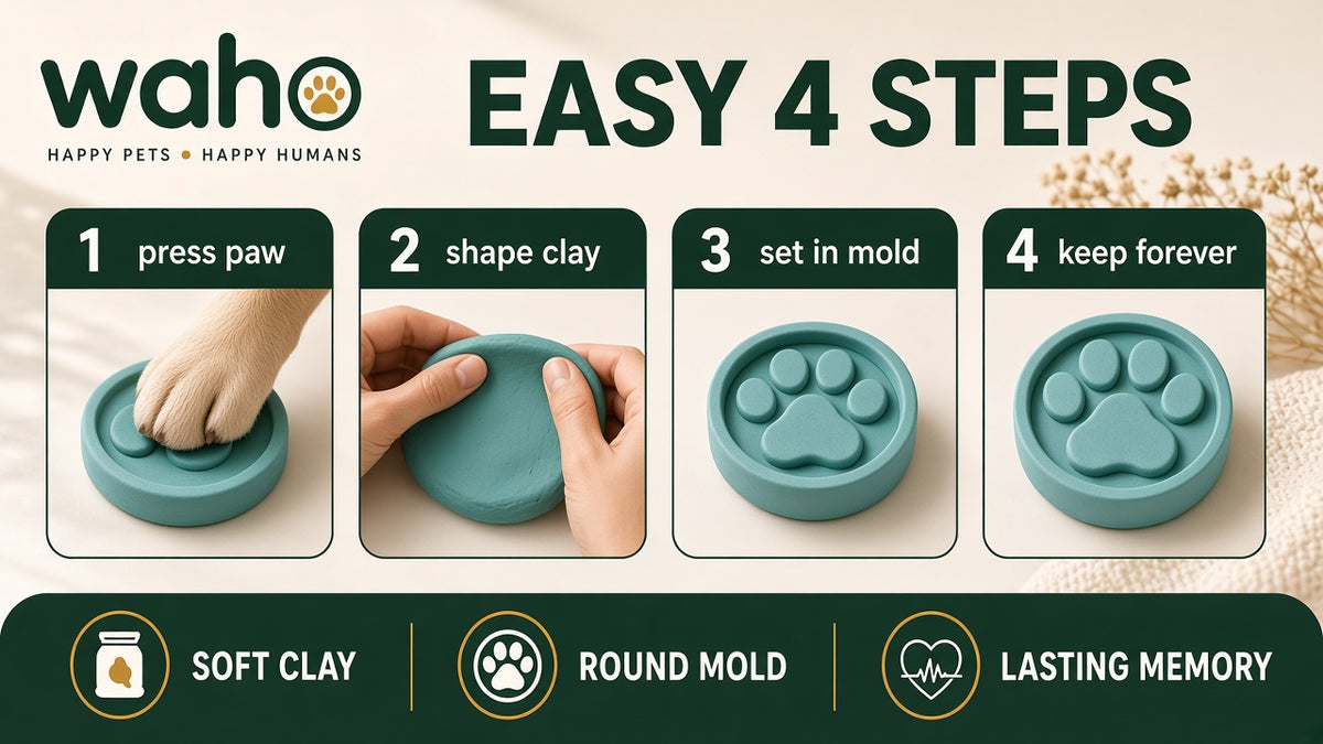 WAHO™ Pet Paw Print Keepsake Kit