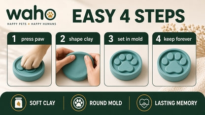 WAHO™ Pet Paw Print Keepsake Kit
