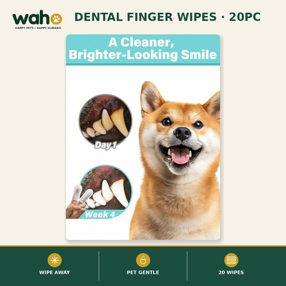 WAHO™ Dental Finger Wipes (20pc)
