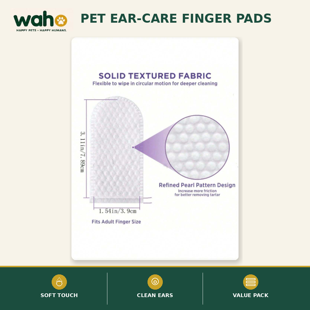 WAHO™ Pet Ear-Care Finger Pads