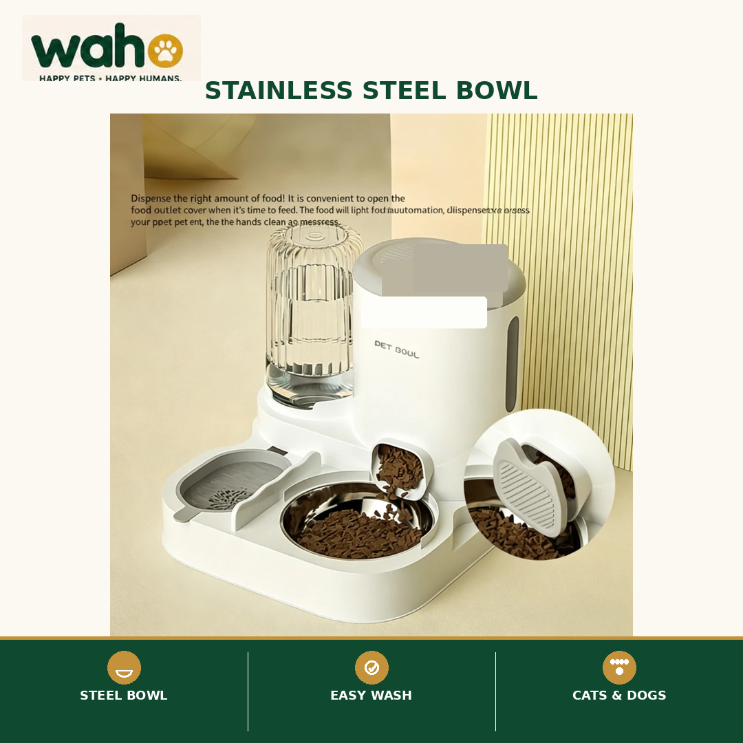 WAHO™ 2-in-1 Pet Feeder & Waterer