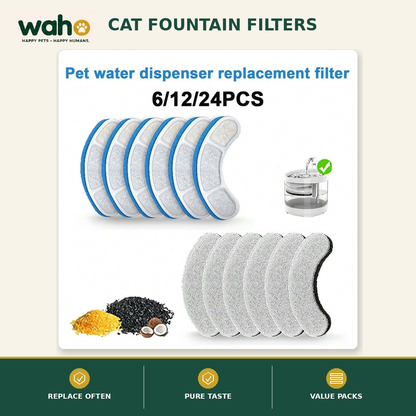 WAHO™ Cat Fountain Replacement Filters