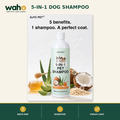 WAHO™ 5-in-1 Dog Shampoo