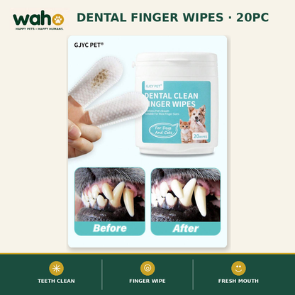 WAHO™ Dental Finger Wipes (20pc)