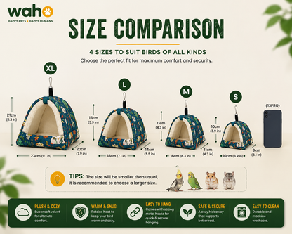 WAHO™ Cozy Hanging Bird Hammock