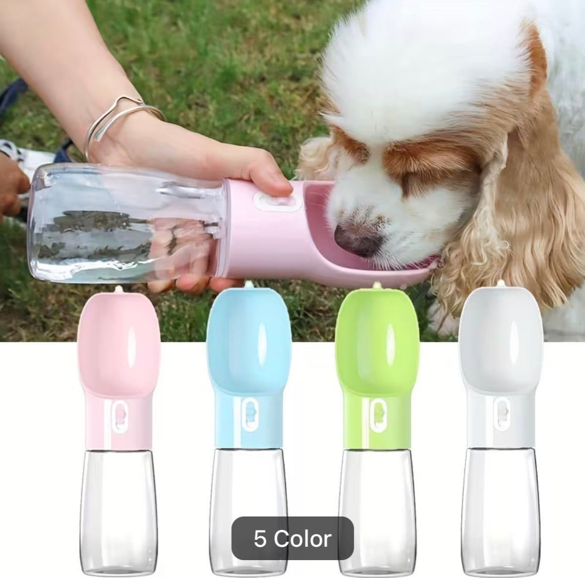 WAHO Portable Pet Water Bottle - available colours