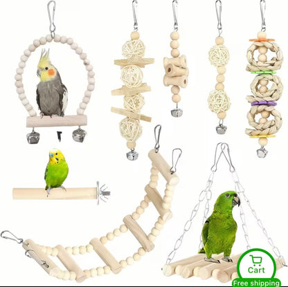 WAHO™ AviPlay 8-Piece Bird Toy Adventure Set