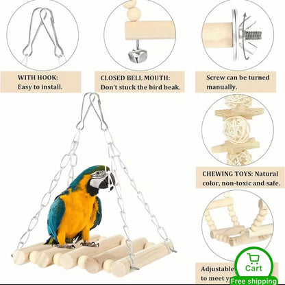 WAHO™ AviPlay 8-Piece Bird Toy Adventure Set